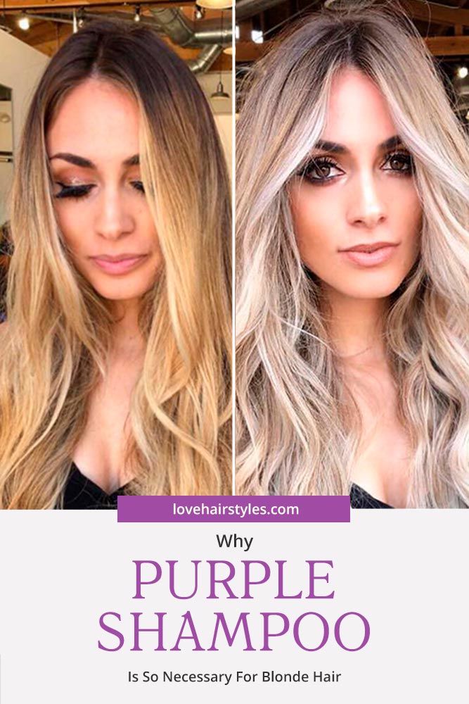 Shampoo Violet antes e depois de por que xampu roxo para cabelos loiros é tão necessário #purpleshampoo #shampoo #harirproducts