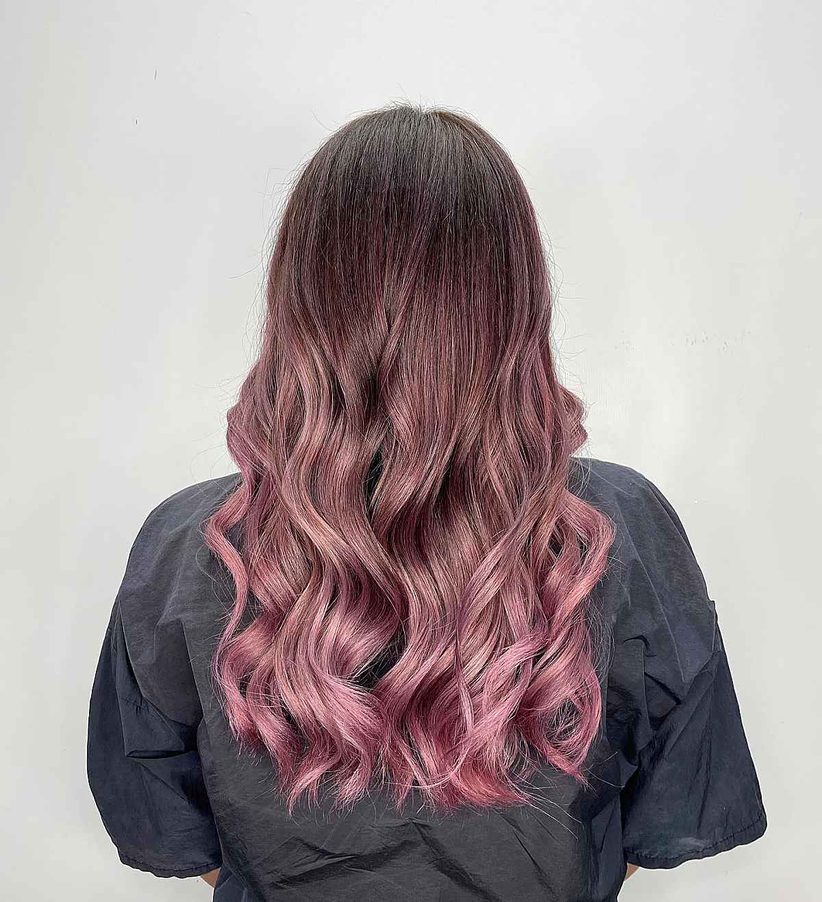 Balayage Pink Gold para cabelos longos