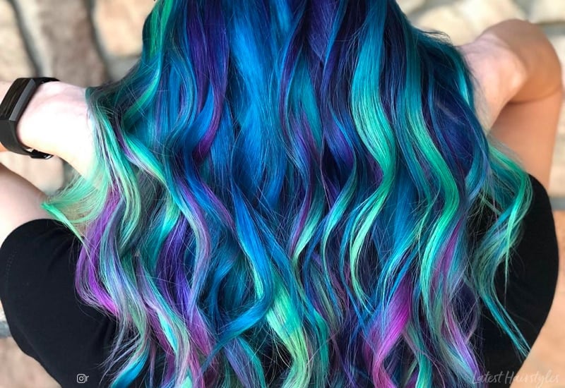 Melhores cores de cabelo de sereia