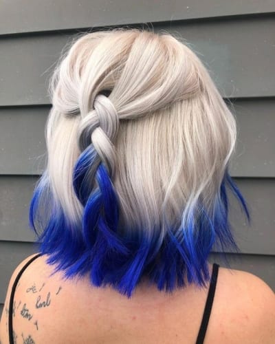 Penteados azuis e loiros