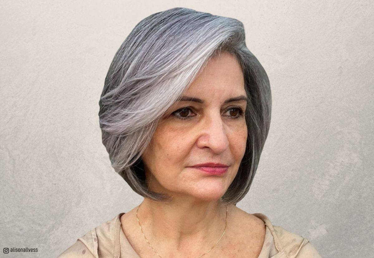 Cortes de cabelo bob para mulheres com mais de 60 anos