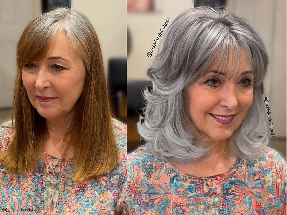 As maneiras magníficas pelas quais mulheres idosas pintam cabelos grisalhos