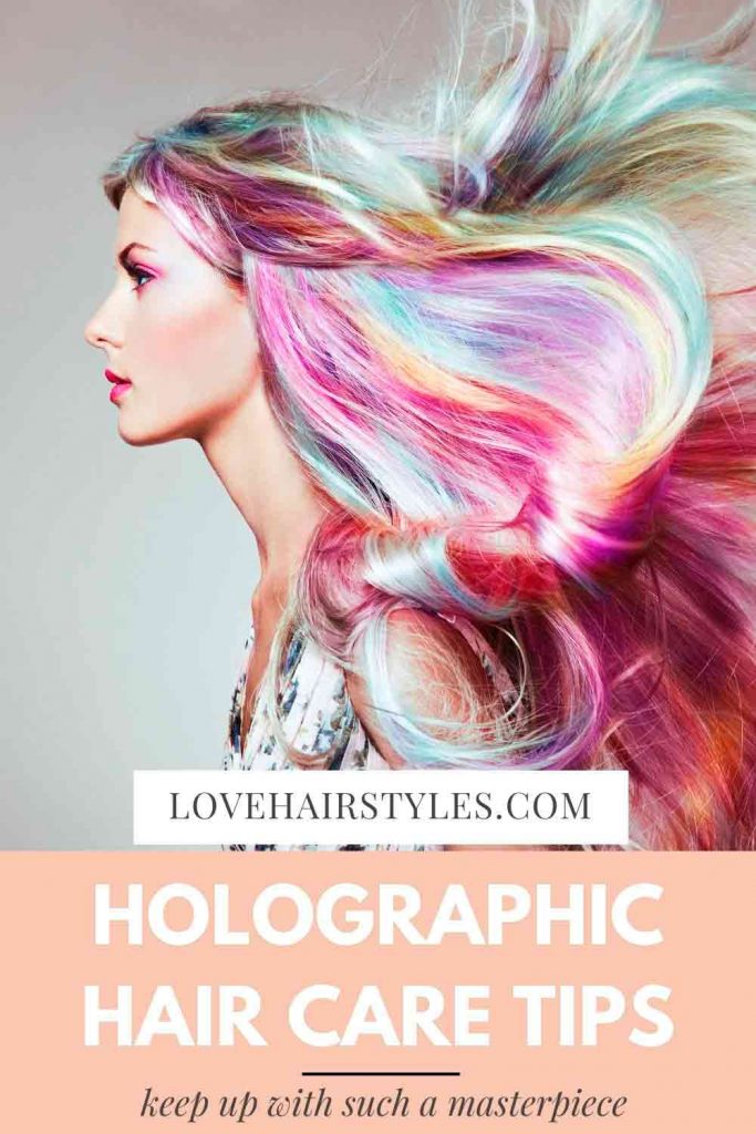Cuidados com cabelos holográficos