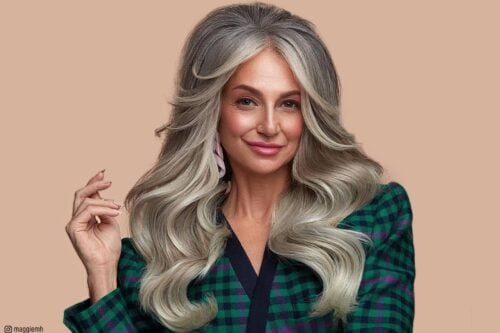 Penteados longos para mulheres com mais de 40 anos