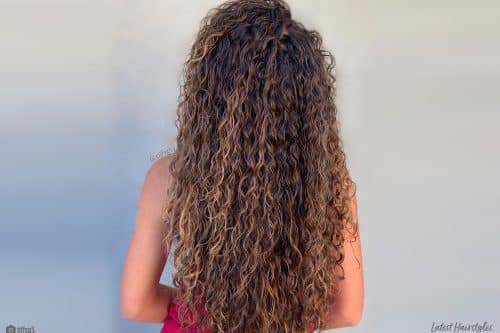 Curl químico para cabelos longos
