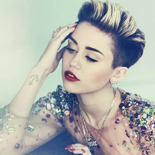 Cortão de pompadour Miley Cyrus
