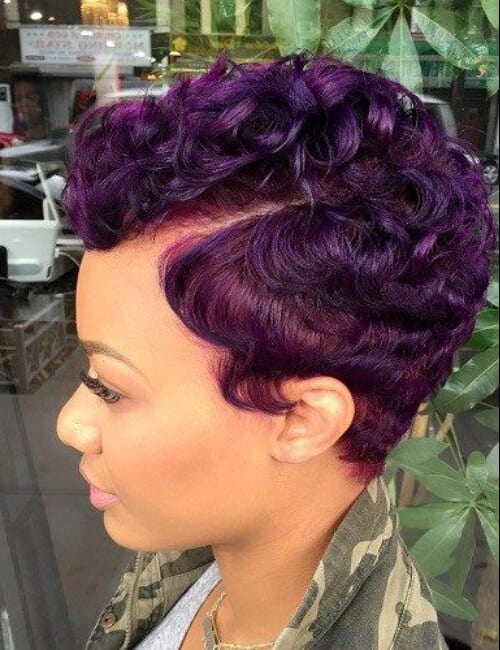 Penteado violeta