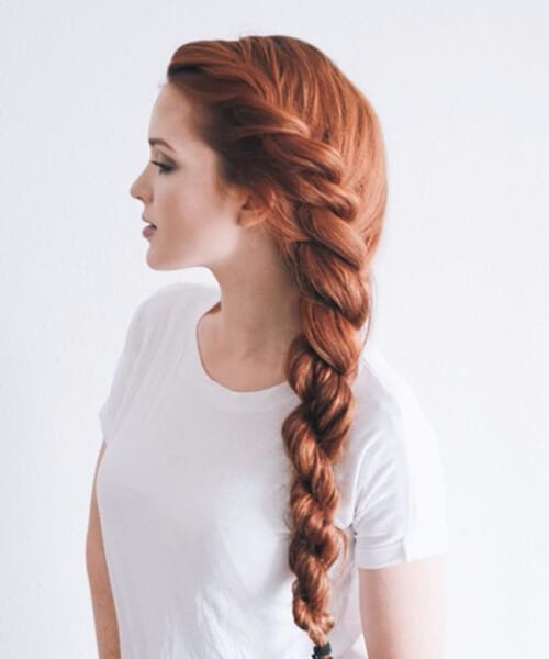 Red Twisted Braid Hairstyles