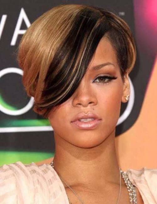 Rihanna Penteados curtos para mulheres negras