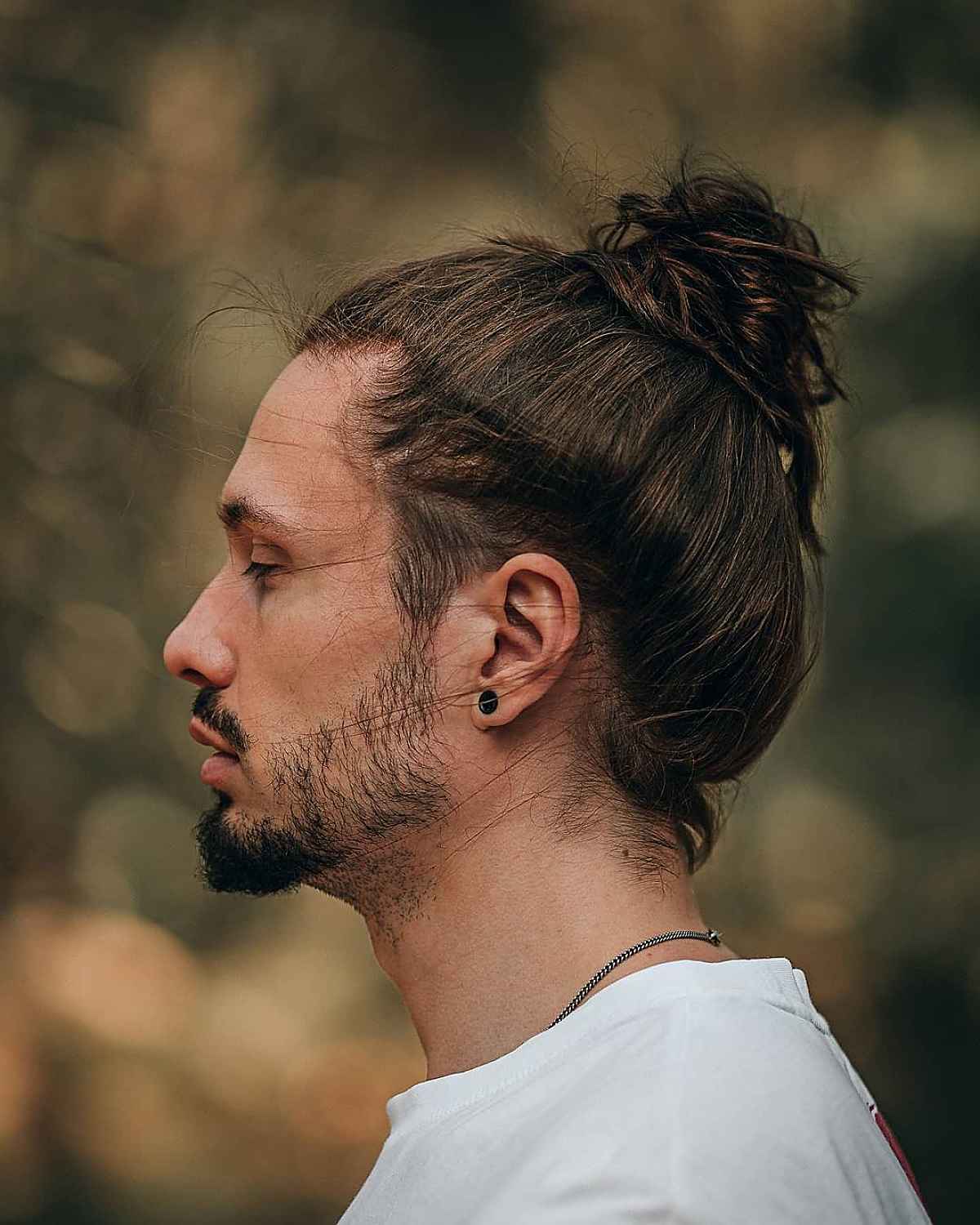 Bunco masculino para cabelos longos