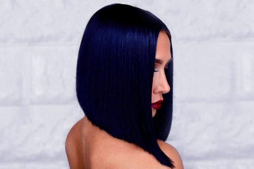Combinações misteriosas de cores de cabelo preto-azulado para uma aparência profunda e vibrante